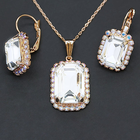 Комплект "Lurdes (Crystal)" с кристаллами Swarovski™